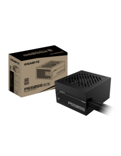 GIGABYTE P550SS Fuente de Alimentación - PCIe 5.0, 80 PLUS Silver, Ventilador de 120 mm, Compatible con ATX 3.0, Enchufe EU