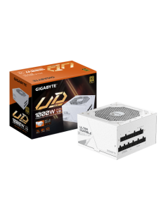GIGABYTE UD1000GM PG5 V2 ICE Fuente de Alimentación – PCIe Gen 5.1, 80 PLUS Gold, Diseño completamente modular, Ventilador de 12
