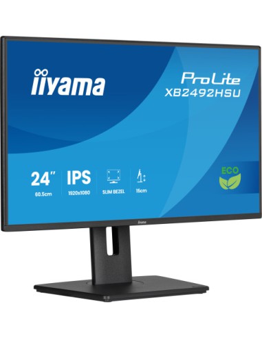 MONITOR IYAMA PROLITE XB2492HSU-B1, 61 CM (24"), 1080 X 1920 PIXELES, QUAD HD, LED, 3 MS, NEGRO