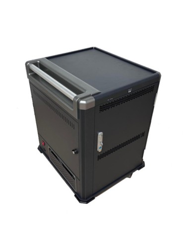 Ewent EW1703 carrito y armario de dispositivo portátil Carro de gestión y carga para dispositivos portátiles Negro, Gris