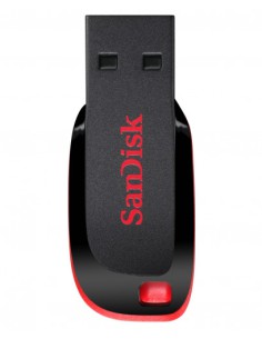 Sandisk Cruzer Blade unidad flash USB 64 GB USB tipo A 2.0 Negro, Rojo