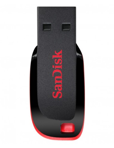 Sandisk Cruzer Blade unidad flash USB 64 GB USB tipo A 2.0 Negro, Rojo