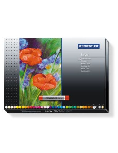 ESTUCHE DE CARTÓN CON 36 PASTELES, COLORES SURTIDOS STAEDTLER 2420 C36