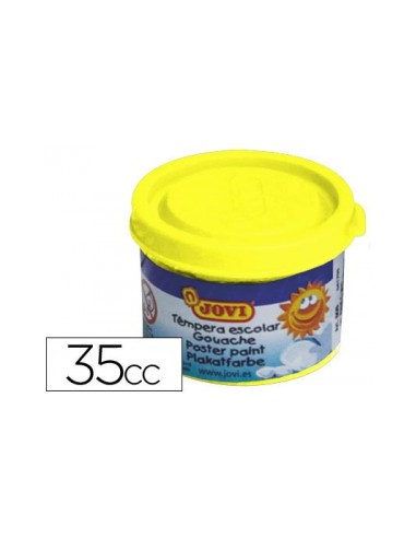 ESTUCHE TÉMPERA ESCOLAR 5 BOTES 35 ML - AMARILLO JOVI 50302