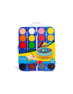 Carioca Watercolors pintura a base de agua Multi Paleta 24 pieza(s)