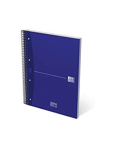 CUADERNO EUROPEANBOOK 1 TAPA EXTRADURA A4+ 80 HOJAS 5X5 COLOR AZUL ESSENTIALS OXFORD 100430421