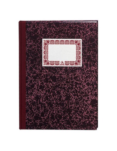 CUADERNO CARTONÉ CONTABILIDAD CAJA BURDEOS FOLIO NATURAL 100 HOJAS NUMERADAS DOHE 09951