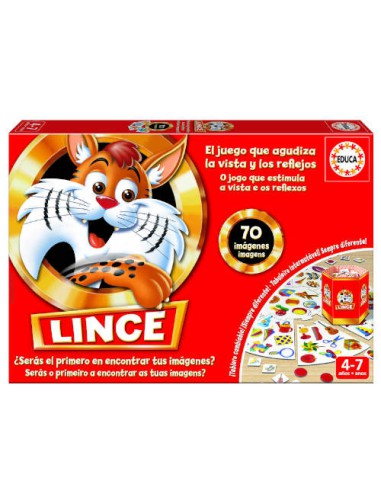 JUEGO EL LINCE 70 IMÁGENES DE 4-7 AÑOS EDUCA BORRAS 17472