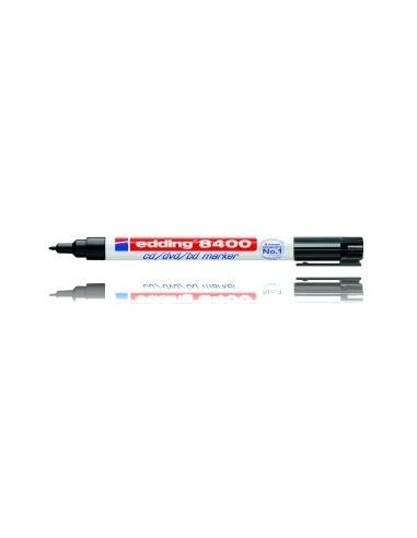 MARCADOR ESPECIAL PARA CD PUNTA REDONDA 1MM 8400 NEGRO EDDING 8400-01
