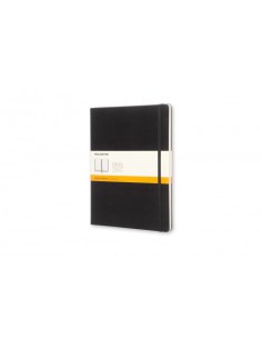 LIBRETA CLASICA TAPA DURA NEGRA XL (19X25CM) RAYAS MOLESKINE QP090