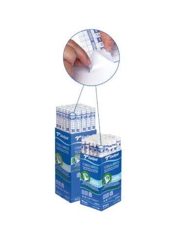 FORRO DE LIBROS 80 MICRAS ADHESIVO REPOSICIONABLE 0,45 X 5 M SADIPAL 12873