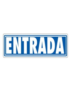 SEÑAL "ENTRADA (SIN INDICADOR)" 175X65 PVC GRIS ARCHIVO 2000 6177-10 GS