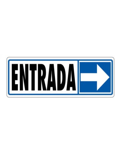 SEÑAL "ENTRADA (DERECHA)" 175X65 PVC GRIS ARCHIVO 2000 6177-09 GS