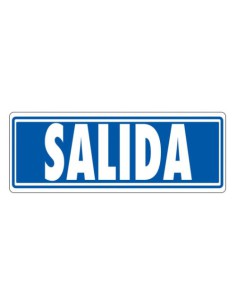 SEÑAL "SALIDA (SIN INDICADOR)" 175X65 PVC GRIS ARCHIVO 2000 6177-07 GS