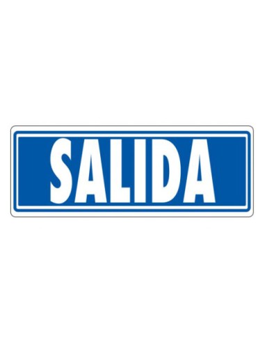 SEÑAL "SALIDA (SIN INDICADOR)" 175X65 PVC GRIS ARCHIVO 2000 6177-07 GS
