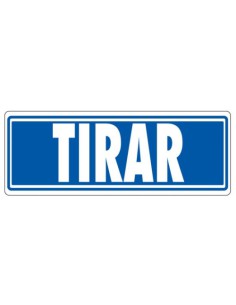 SEÑAL "TIRAR" 175X65 PVC GRIS ARCHIVO 2000 6177-03 GS