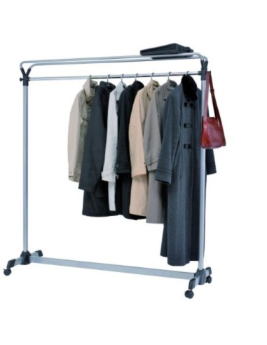 PERCHERO ALBA DE GRAN CAPACIDAD CON RUEDAS 540X1530X1715 MM GRIS ARCHIVO 2000 ALPMGROUP3 GS