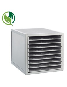 MÓDULO ARCHISYSTEM DE 9 BANDEJAS 356X316X303 MM GRIS ARCHIVO 2000 8409B GS