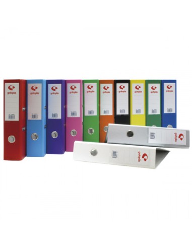 ARCHIVADOR PALANCA 45 COLOR NARANJA A4 LOMO ESTRECHO 290X320X55 GRAFOPLAS 17269352