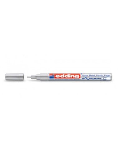 MARCADOR PERMANENTE 1-2MM 751 PLATA EDDING 751-54