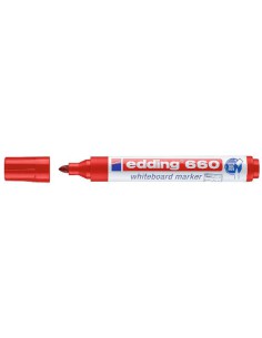 MARCADOR PIZARRA BLANCA 660 1,5-3MM ROJO EDDING 660-02