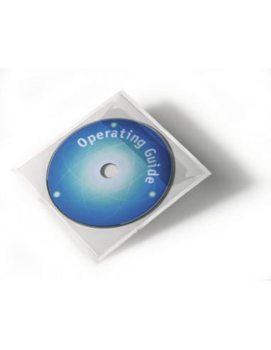 PACK 10 FUNDAS PARA CD/DVD ADHESIVAS DURABLE 8080