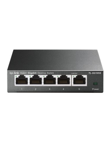TP-LINK TL-SG105S No administrado L2 Gigabit Ethernet (10/100/1000) Negro