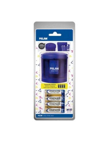 Milan BWM10149 sacapuntas Sacapuntas eléctrico Azul