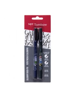 BLISTER 2 ROTULADORES BASE AGUA PUNTA DURA + BLANDA (WS-BS + WS-BH) TOMBOW WS-BHS-2P
