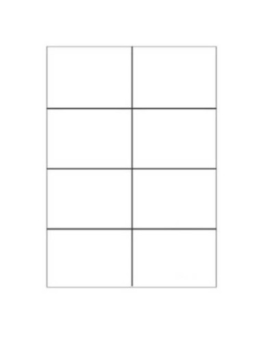 CAJA 100 HOJAS ETIQUETAS BLANCAS SIN MÁRGENES-LÁSER/INYECCIÓN DE TINTA/FOTOCOPIADORAS-105X74 MM MEGASTAR LP4MS-10574