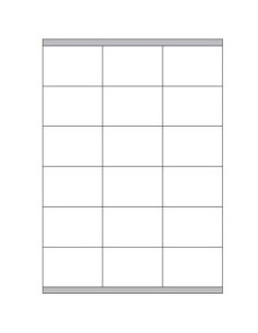 CAJA 100 HOJAS ETIQUETAS BLANCAS CON MÁRGENES-LÁSER/INYECCIÓN DE TINTA/FOTOCOPIADORAS-70X48 MM MEGASTAR LP4MS-7048