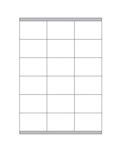 CAJA 100 HOJAS ETIQUETAS BLANCAS CON MÁRGENES-LÁSER/INYECCIÓN DE TINTA/FOTOCOPIADORAS-70X48 MM MEGASTAR LP4MS-7048