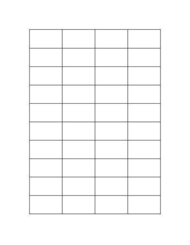 CAJA 100 HOJAS ETIQUETAS BLANCAS SIN MÁRGENES-LÁSER/INYECCIÓN DE TINTA/FOTOCOPIADORAS-52X30 MM MEGASTAR LP4MS-5230