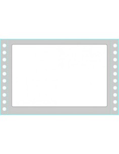 CAJA 500 HOJAS ETIQUETAS BLANCAS EN MÓDULO CONTINUO-UNA COLUMNA-149X97,2 MM TICO TAB1-1499