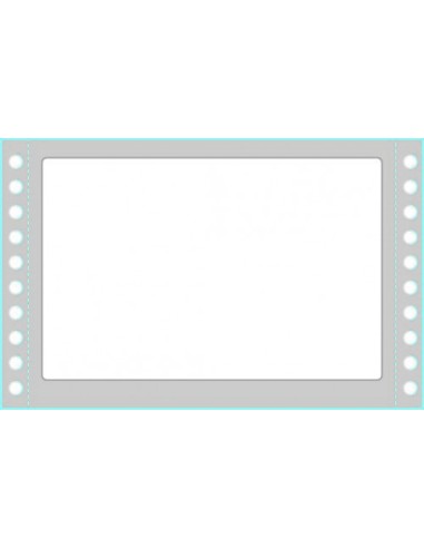CAJA 500 HOJAS ETIQUETAS BLANCAS EN MÓDULO CONTINUO-UNA COLUMNA-149X97,2 MM TICO TAB1-1499