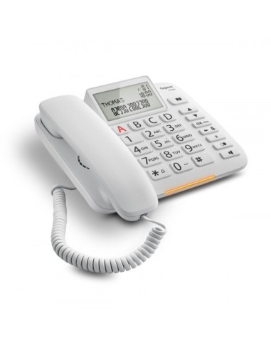 Gigaset DL380 Teléfono analógico Blanco Identificador de llamadas