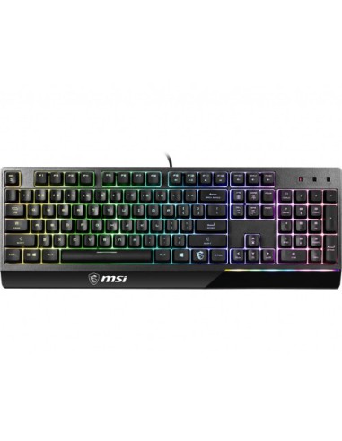 MSI Vigor GK30 teclado USB QWERTY Español Negro