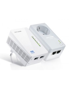 TP-LINK KIT POWERLINE WI-FI AV600, QUALCOMM, 300MBPS EN 2.4GHZ, 600MBPS POWERLINE, HOMEPLUG AV, 2 PUERTOS 10/100MBPS, WI-FI CLON