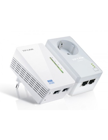 TP-LINK KIT POWERLINE WI-FI AV600, QUALCOMM, 300MBPS EN 2.4GHZ, 600MBPS POWERLINE, HOMEPLUG AV, 2 PUERTOS 10/100MBPS, WI-FI CLON
