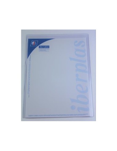 CAJA 50 FUNDAS FORMATO A3 "U" PORTADOCUMENTOS PVC CRISTAL 150 MICRAS IBERPLAS 86Q50