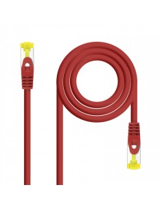 Nanocable Cable de red latiguillo RJ45 LSZH Cat.6A SFTP AWG26, Rojo, 2.0 m