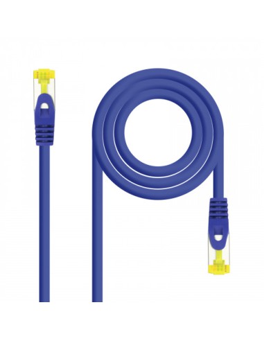 Nanocable Cable de red latiguillo RJ45 LSZH Cat.6A SFTP AWG26, Azul, 0.5m