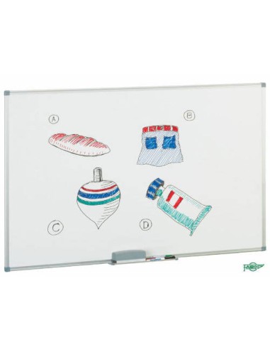 PIZARRA BLANCA 60X90 CM. SUPERFICIE MELAMINADA FAIBO 800-10