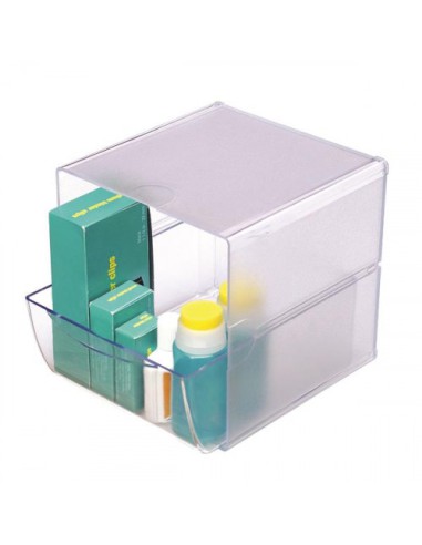 ORGANIZADOR MODULAR CON UN CAJON DE 16,5X14,5X7 CM TRANSPARENTE DEFLECTO 350801