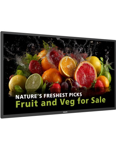 PHILIPS 24x7 ( ANDROID 11 SoC) 75" D-LINE, UHD, 600CD, 24/7 LANDSCAPE & PORTRAIT, ANDROID 14, MEDIAPLAYER, FULL FAILOVER, WIFI &