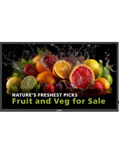 PHILIPS 24x7 ( ANDROID 11 SoC) 55" D-LINE, UHD, 600CD, 24/7 LANDSCAPE & PORTRAIT, ANDROID 14, MEDIAPLAYER, FULL FAILOVER, WIFI &