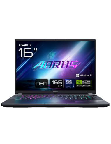 GIGABYTE AORUS ELITE 16 BWH Portátil Gaming - 16,0“, 165Hz WQXGA, Intel Ultra 9 275HX, NVIDIA RTX 5070, 32GB DDR5 5600MHz, 1TB G