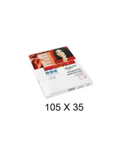 CAJA 100 HOJAS ETIQUETAS ADHESIVAS ILC BLANCA 105X35 FABRISA 15312
