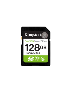 Kingston Technology 128 GB SDXC Canvas Select Plus Gen3 150 MB/s C10 UHS-I U1 V10