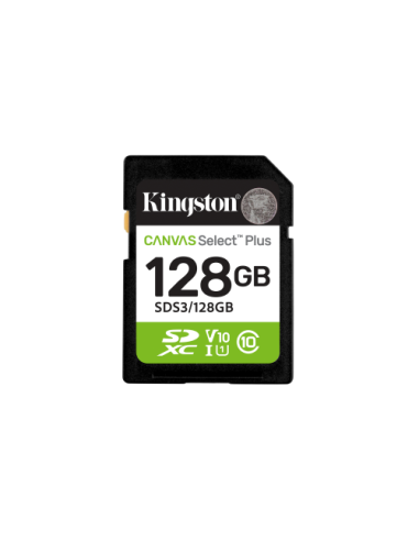 Kingston Technology 128 GB SDXC Canvas Select Plus Gen3 150 MB/s C10 UHS-I U1 V10